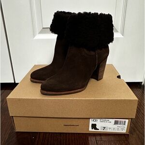UGG AustraliaCharlee Lodge Brown Suede Leather Boots